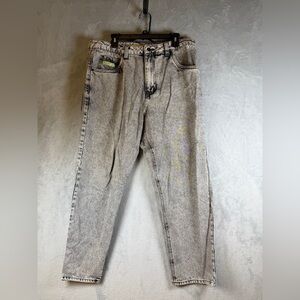 Empyre Pants Size 34 Men's Grey Acid-Wash Relaxed Jeans